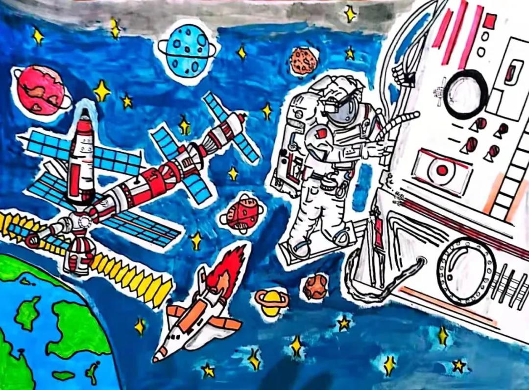 <b>汉中这位小朋友的画作“飞上太空”啦 航天员王亚平老师特意点名</b>