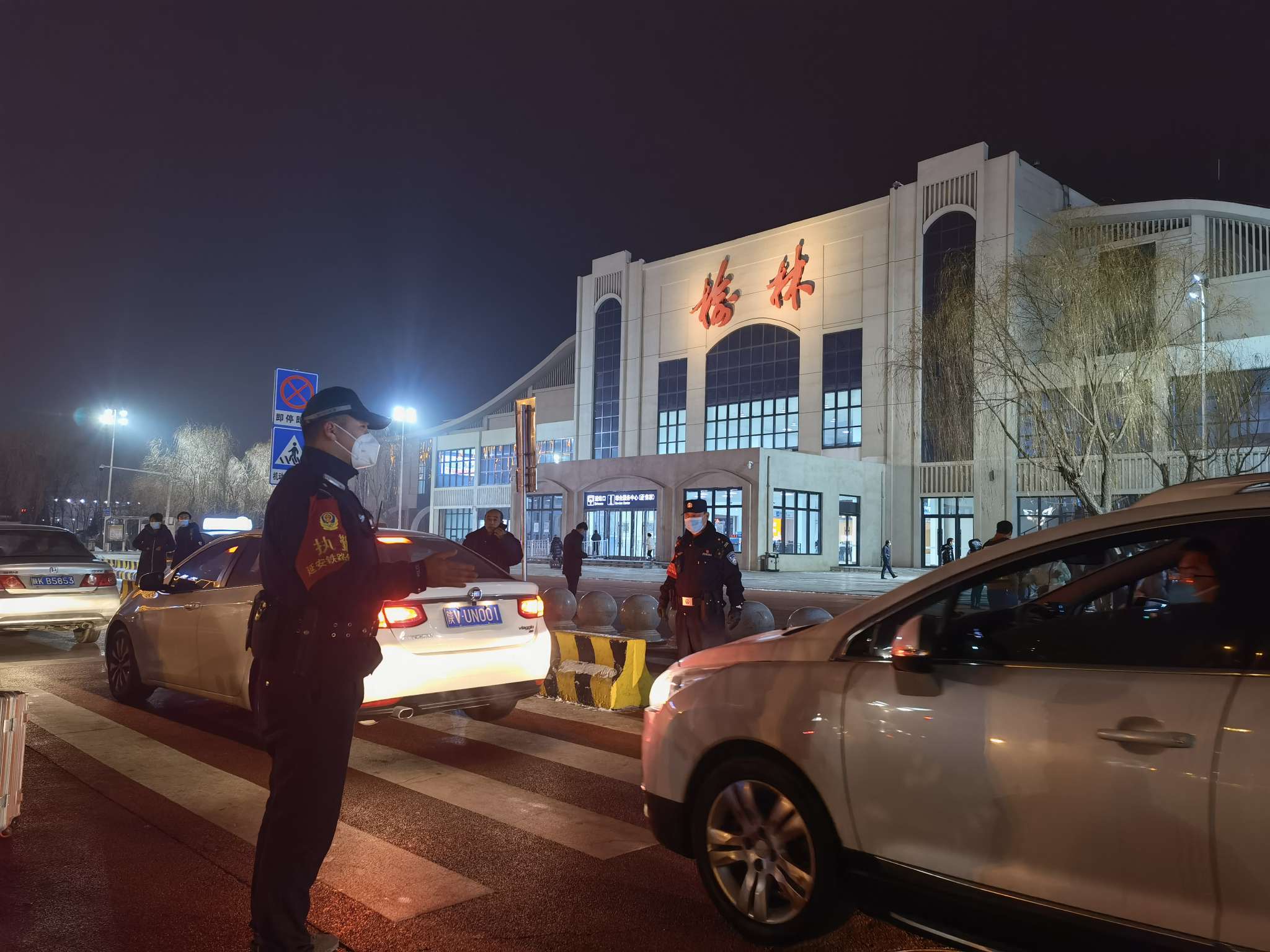 榆林火车站夜景图片图片