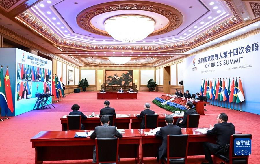 金砖国家领导人第十四次会晤举行 习近平主持会晤并发表重要讲话