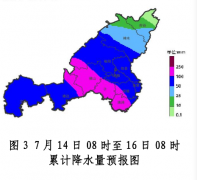 <b>7月14-15 日榆林市迎来新一轮降雨 局地可达 150-200毫米</b>