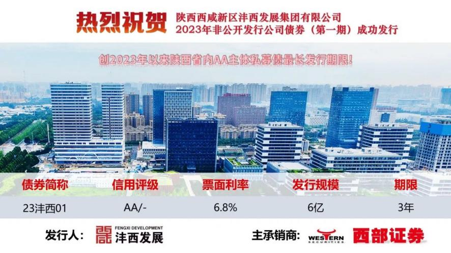 15亿元！西咸新区沣西发展成功发行两期公司债券