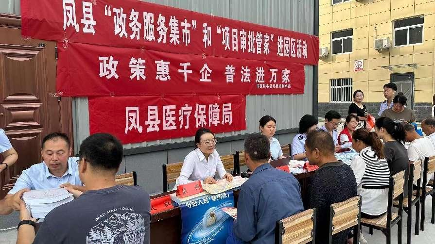 凤县行政审批服务局：政务服务进园区，惠民利企出实招