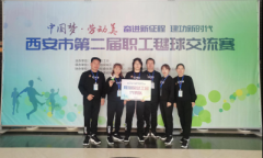 <b>雁塔区总工会荣获西安市第二届职工毽球交流赛优秀组织奖</b>
