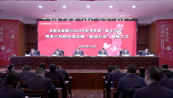 <b>米脂农商银行召开“新禾行动”暨资产风险处置化解“除冰行动”誓师大会</b>