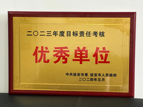 <b>延安市市场监管局荣获2023年度全市目标责任考核优秀单位</b>