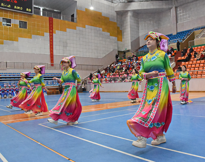 <b>汉中市宁强县举办羌舞大赛庆祝“三八”国际劳动妇女节</b>