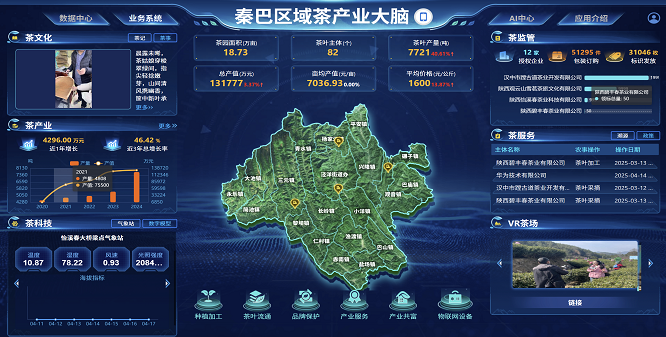 <b>汉中镇巴“茶产业大脑”赋能产业振兴  </b>