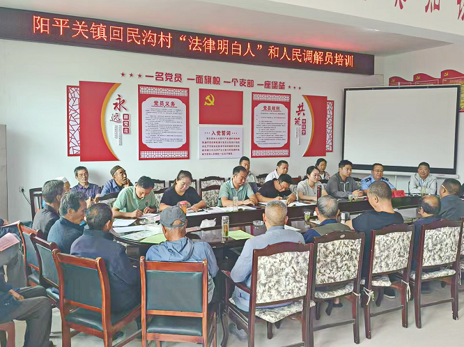 <b>汉中市宁强县阳平关镇回民沟村开展庆“七一”法治宣讲活动  </b>