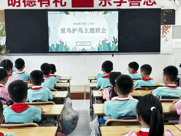 <b>共筑生态家园，西安经开“爱鸟护鸟”主题教育活动进校园</b>