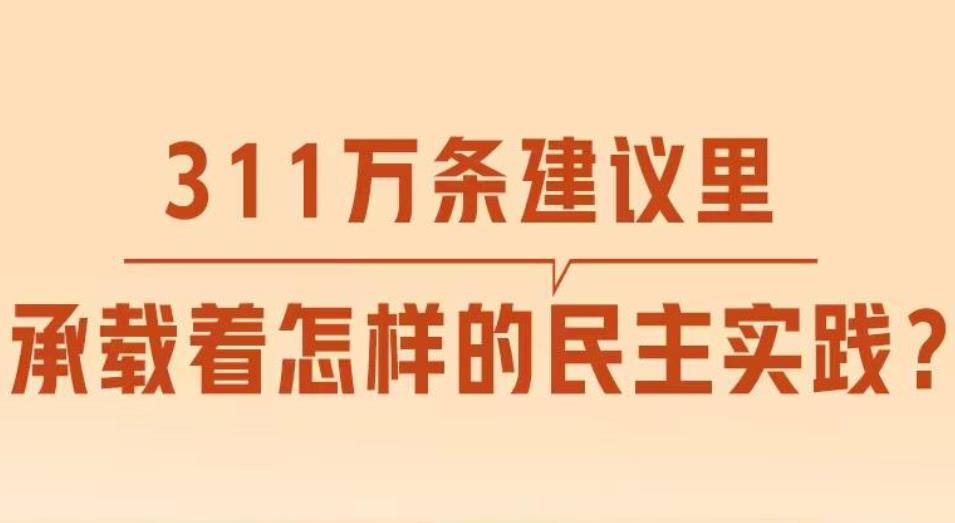<b>一见·311万条建议里，承载着怎样的民主实践？</b>