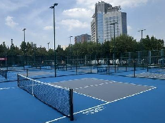 山东省体育中心匹克球场铺装完毕，即将面向市民开放