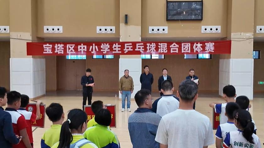 延安市宝塔区中小学生乒乓球比赛圆满落幕
