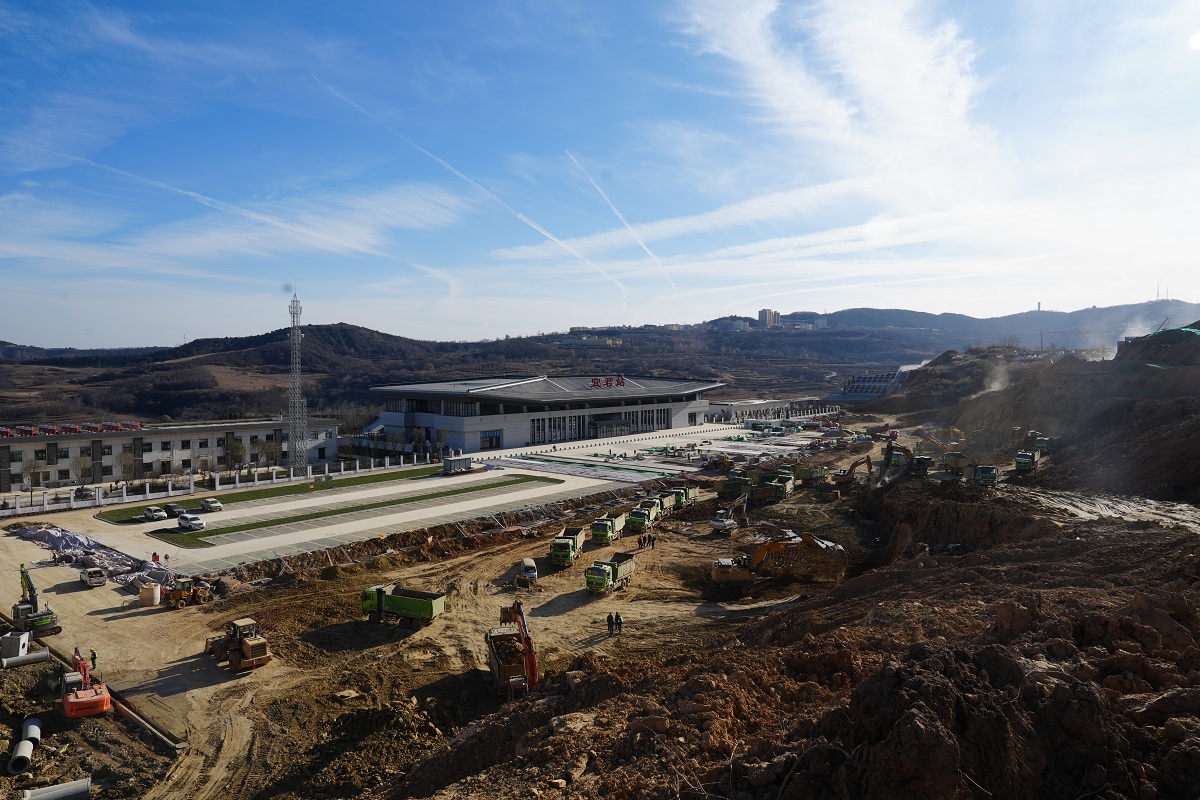 <b>全力冲刺！西延高铁宜君站市政配套进入收尾阶段</b>