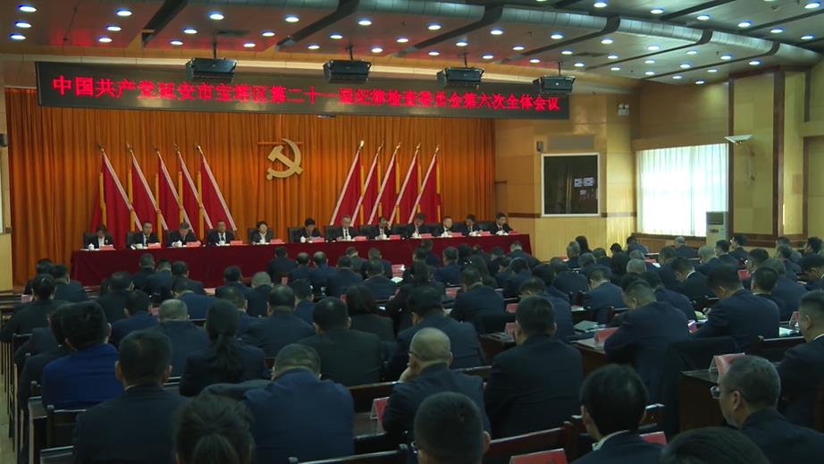 中共延安市宝塔区第二十一届纪律检查委员会第六次全体会议召