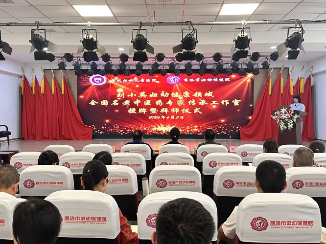 传承中医精粹刘小英工作室在商洛妇幼授牌