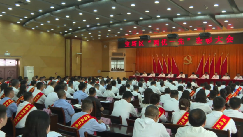延安市宝塔区召开“两优一先”表彰大会
