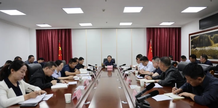 延安市宜川县委书记张明主持召开灾后恢复重建工作专题会