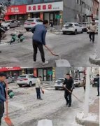 <b>榆林市生态环境局靖边分局：扫雪暖人心 除冰保畅通</b>