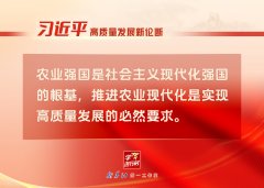 <b>必然要求——推进农业现代化</b>