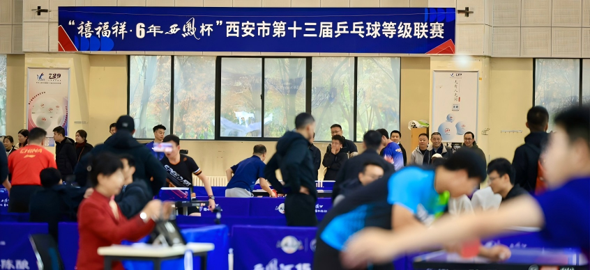 <b>西安市第十三届乒乓球等级联赛启幕：90支队伍激战，展现全民健身活力</b>