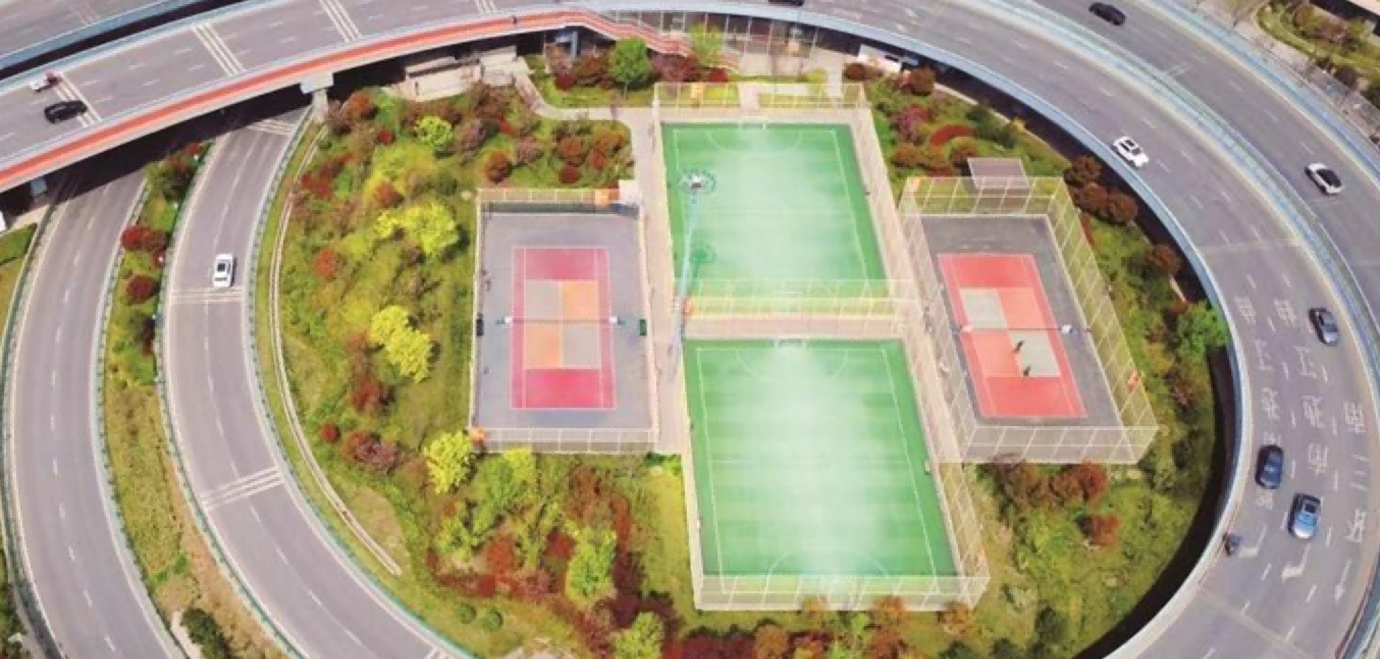 <b>西安桥下空间“微改造” 城市边角料变身健身乐园</b>