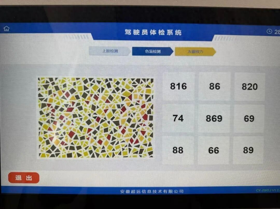 <b>安徽驾驶员换驾照遇“高难度”色盲图 色盲测试难以辨认</b>
